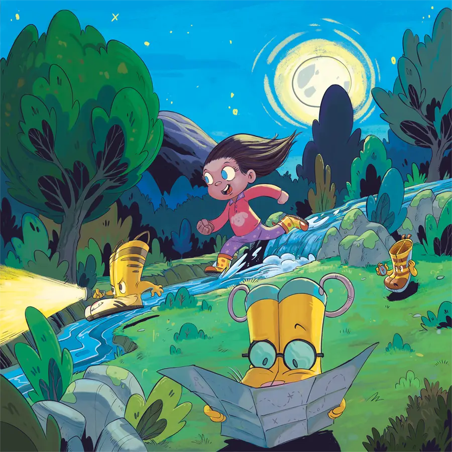 "The Yellow Wellies" trilogy by Emily Dreeling