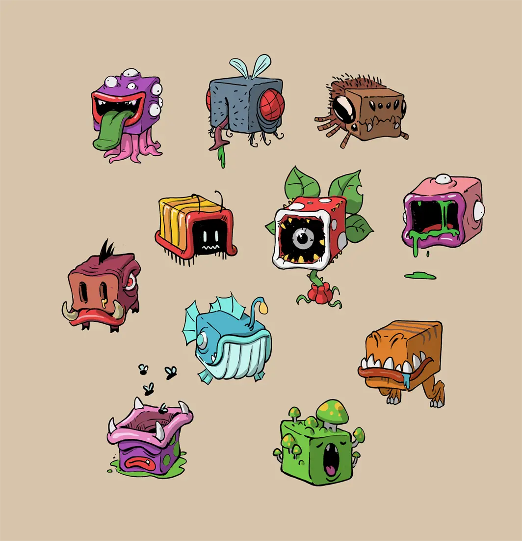 Unused concept art for "Quibbles"